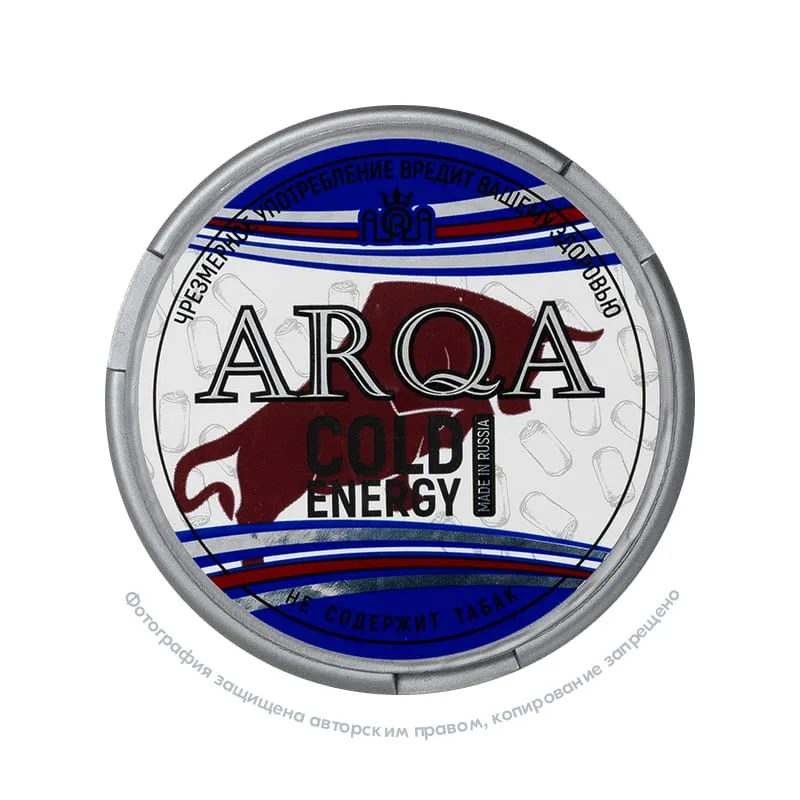 Снюс ARQA Cold Energy, 70 мг/г, энергетик с холодком
