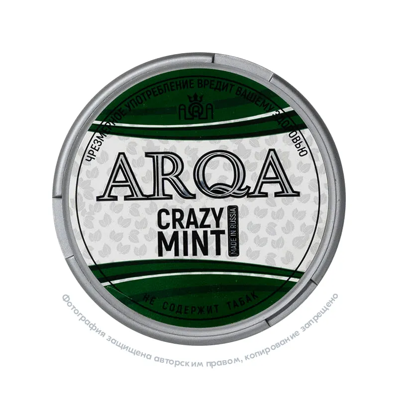 Снюс ARQA Crazy Mint, 70 мг/г, мята