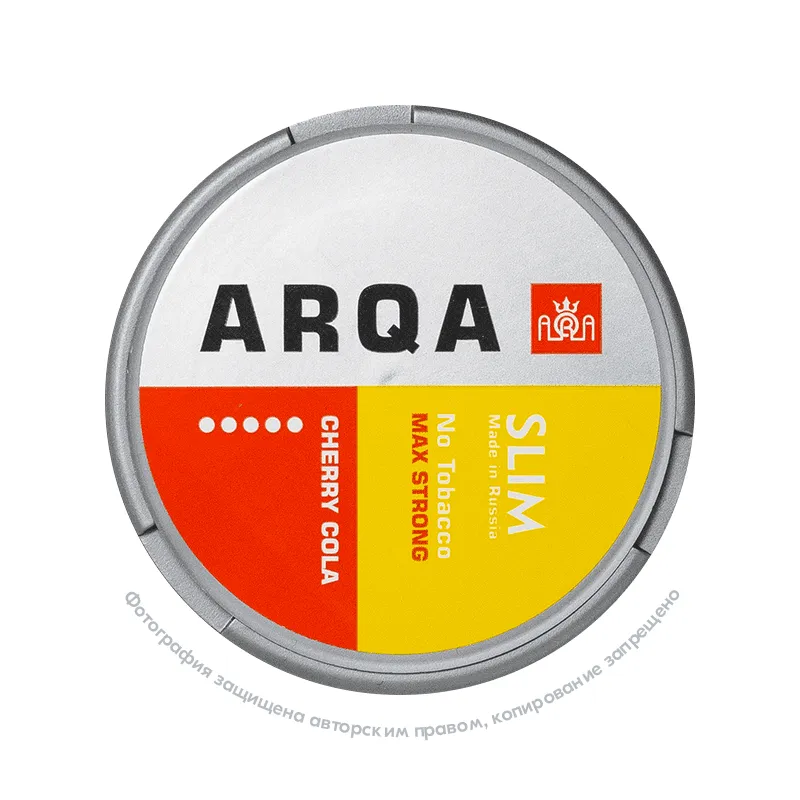 Снюс ARQA Max Strong Cherry Cola, 100 мг/г, вишневая кола, slim portion