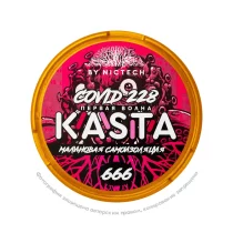 Снюс Kasta Covid 228 | 666 (Первая волна) Малиновая самоизоляция, 120 мг/г, малина, slim portion