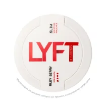 Снюс LYFT X-Strong Ruby Berry, 16 мг/г, ягоды, slim portion, white