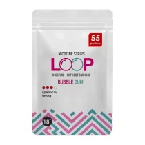 Никотиновые пластинки Loop Bubble Gum, 11 мг/порция, бабл гам, slim portion