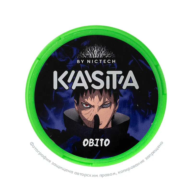 Снюс Kasta Anime Obito, 120 мг/г, булочка с корицей, slim portion