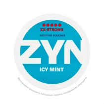 Снюс Zyn XX-Strong Icy Mint, 12,5 мг/порция, мята с холодком, slim portion, white