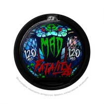 Снюс MAD Fatality 2.0, 120 мг/г, ментол и ежевика, slim portion