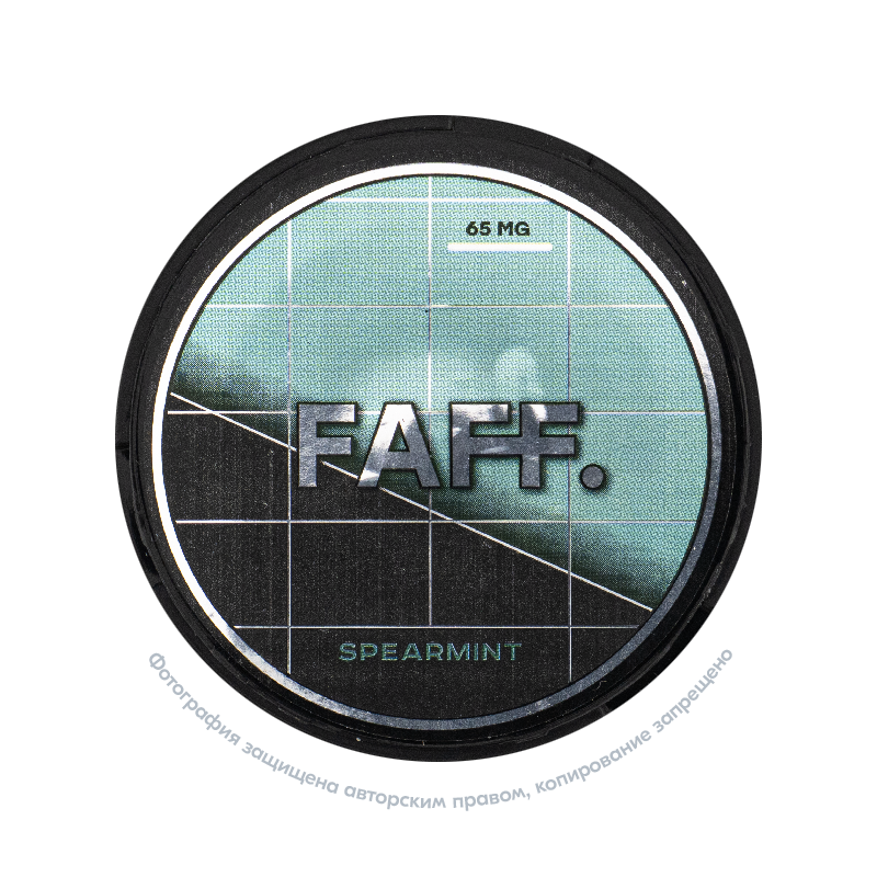 Снюс FAFF Spearmint, 65 мг/г, мята, slim portion